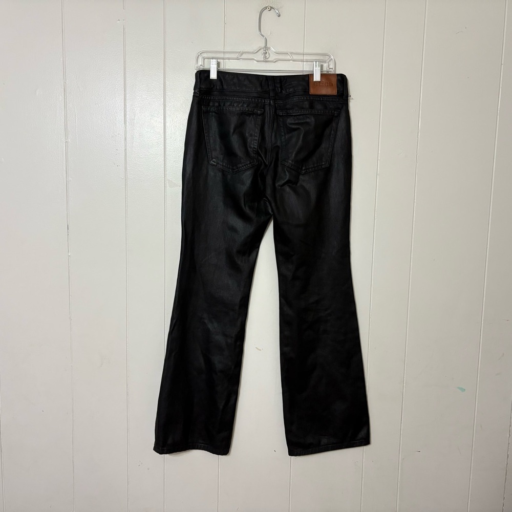 Etica Camille Low Rise Bootcut Jeans Black Drenched Coated Size 27 Sustainable - Picture 8 of 12